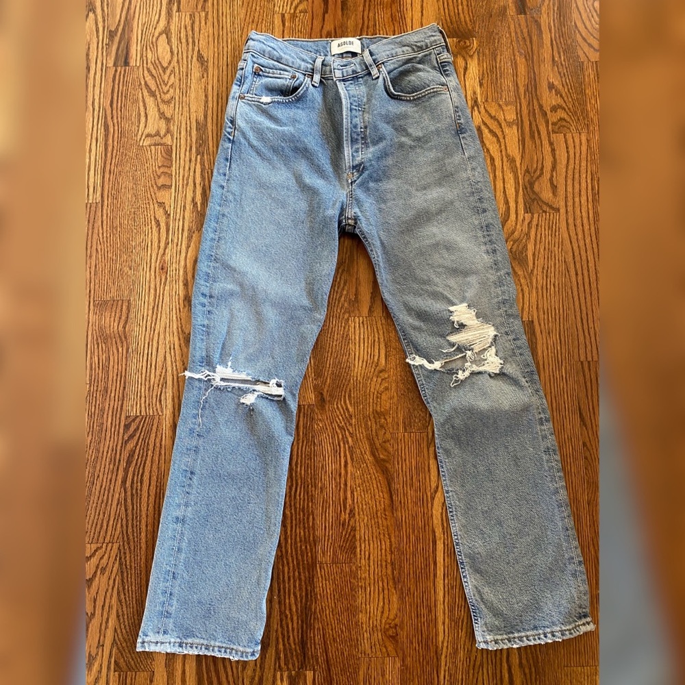 Agolde Riley High Rise Straight Crop size 27 - Picture 5 of 12